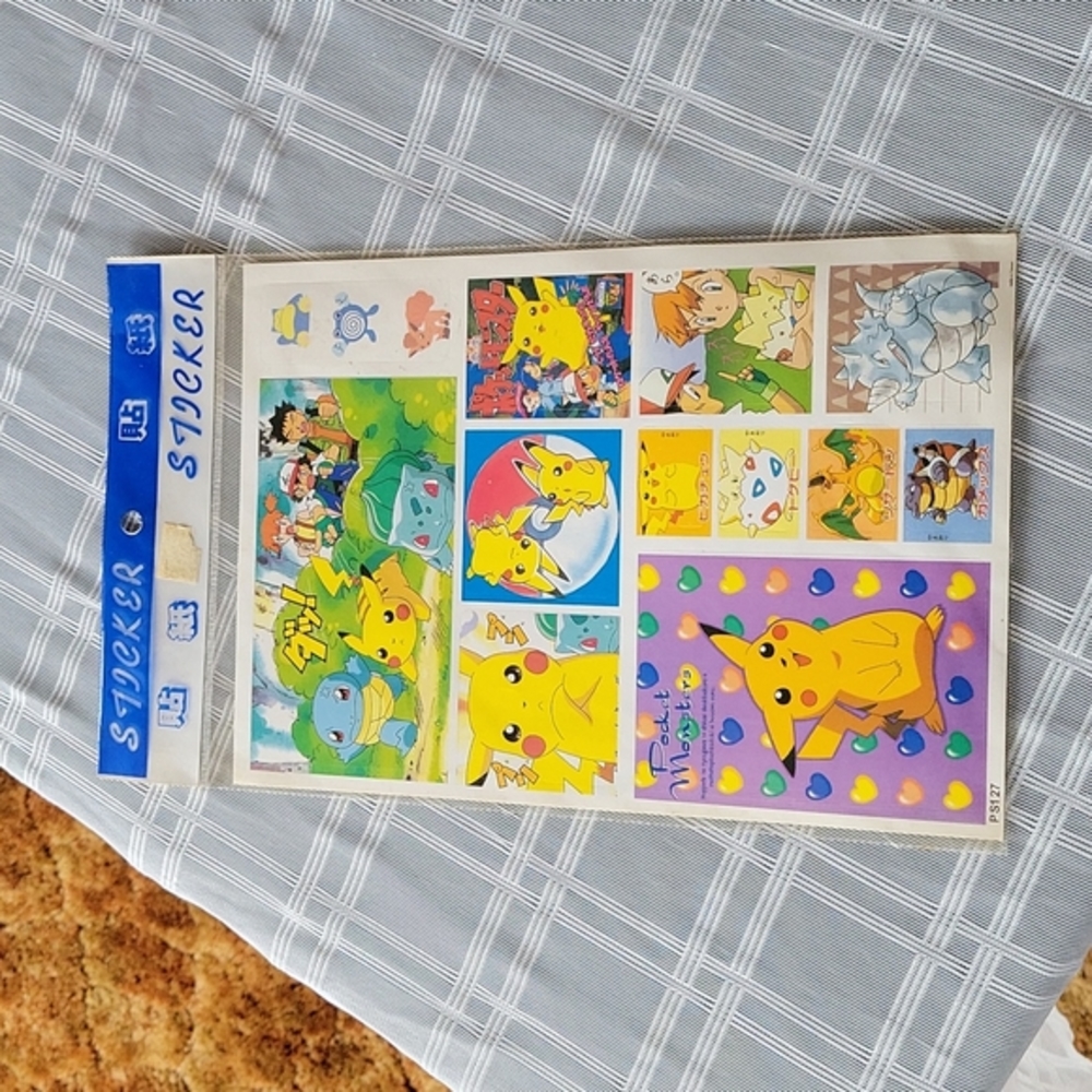 Vintage Nintendo Pokemon Pocket Monsters Sticker